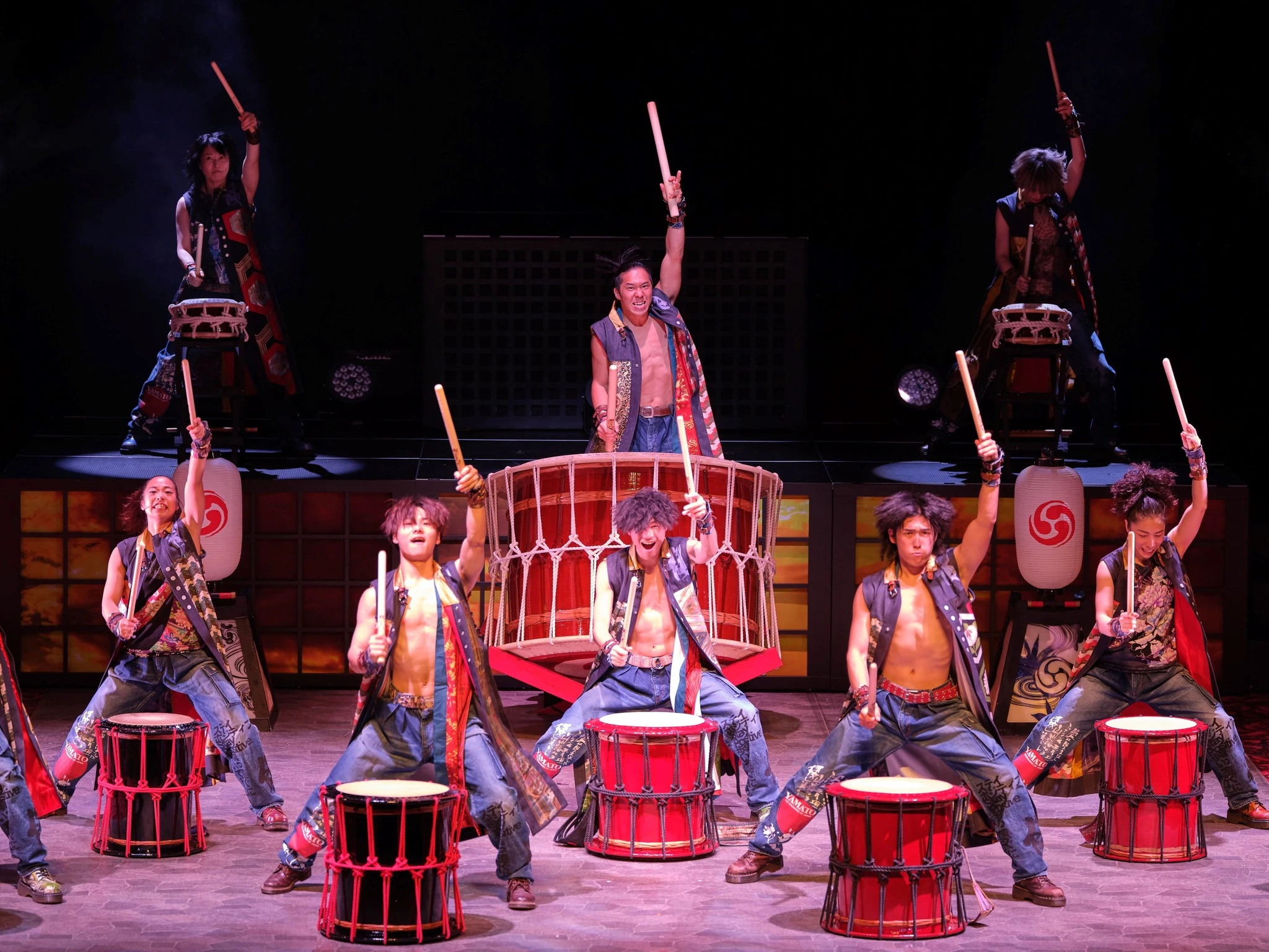 Yamato - The Drummers of Japan performing live on stage