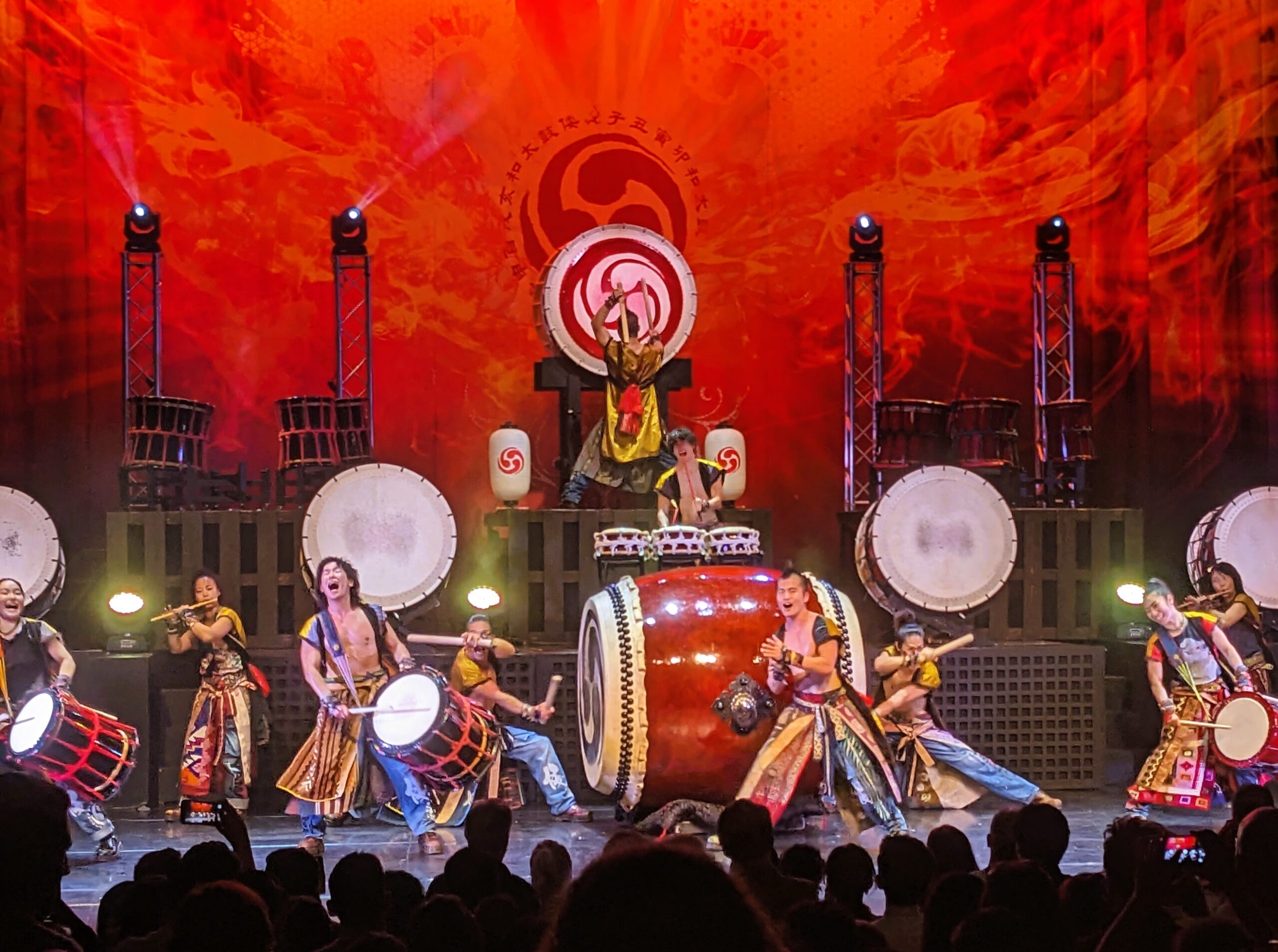 Yamato - The Drummers of Japan performing on tour
